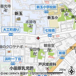 小田原報徳自動車本社周辺の地図