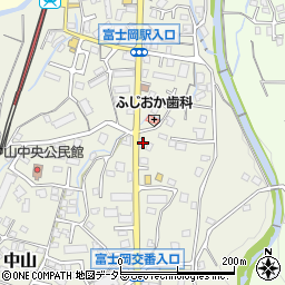 静岡県御殿場市中山642周辺の地図