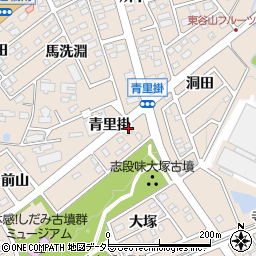愛知県名古屋市守山区上志段味青里掛1333周辺の地図