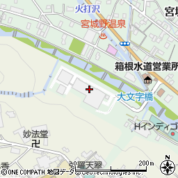 箱根町役場　宮城野浄水センター周辺の地図