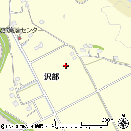 千葉県いすみ市沢部周辺の地図