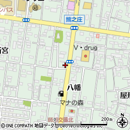 十六銀行師勝支店 ＡＴＭ周辺の地図