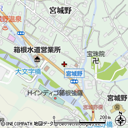 セブンイレブン箱根宮城野店周辺の地図