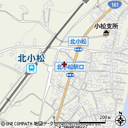 志賀小松郵便局周辺の地図