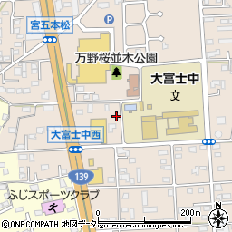 静岡県富士宮市万野原新田4139-1周辺の地図