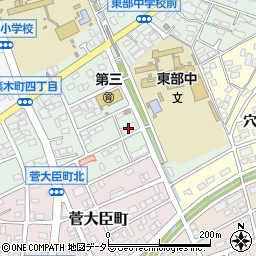 市営篠木住宅Ａ棟周辺の地図