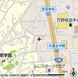 静岡県富士宮市万野原新田4090周辺の地図