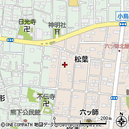 愛知県北名古屋市六ツ師松葉92周辺の地図