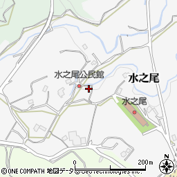 神奈川県小田原市水之尾周辺の地図