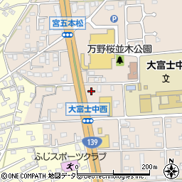 静岡県富士宮市万野原新田4138-6周辺の地図