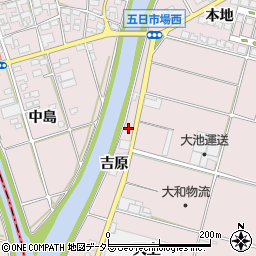 愛知県一宮市丹陽町五日市場吉原周辺の地図
