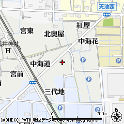 愛知県稲沢市浅井町南奥屋周辺の地図
