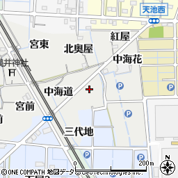 愛知県稲沢市浅井町（南奥屋）周辺の地図