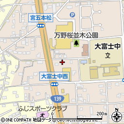 静岡県富士宮市万野原新田4138周辺の地図