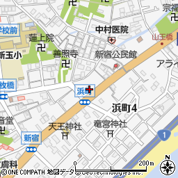 小田原浜町郵便局周辺の地図
