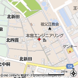 愛知県稲沢市祖父江町四貫堤外106-3周辺の地図