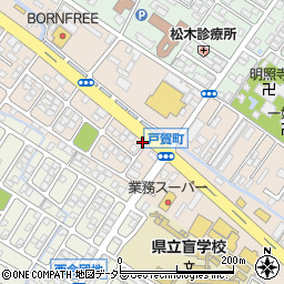 滋賀県彦根市戸賀町周辺の地図