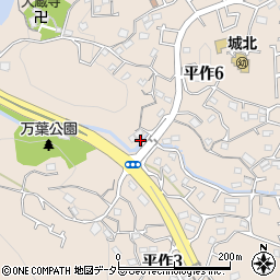 神奈川県横須賀市平作周辺の地図