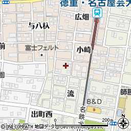 愛知県北名古屋市徳重小崎12周辺の地図