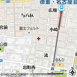 愛知県北名古屋市徳重小崎9周辺の地図