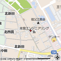 愛知県稲沢市祖父江町四貫堤外106周辺の地図