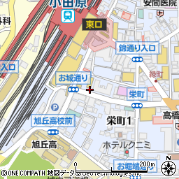 神奈川県小田原市栄町1丁目周辺の地図