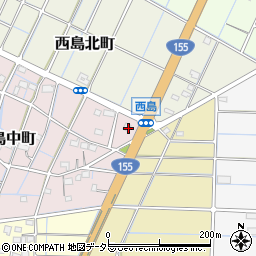 日本一たい焼 稲沢西島店周辺の地図