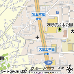 静岡県富士宮市万野原新田4088周辺の地図