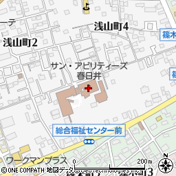 春日井市福祉文化体育館（サン・アビリティーズ春日井）周辺の地図
