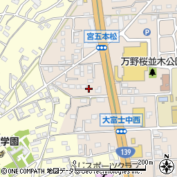 静岡県富士宮市万野原新田4088-3周辺の地図