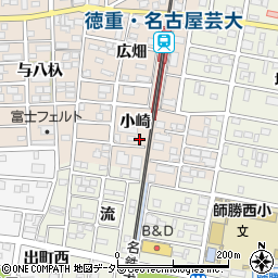 愛知県北名古屋市徳重小崎19周辺の地図