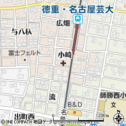 愛知県北名古屋市徳重小崎22周辺の地図