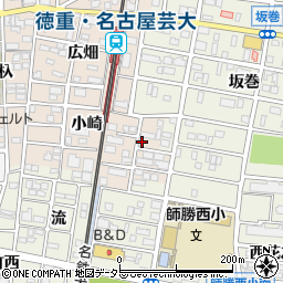 愛知県北名古屋市徳重小崎42周辺の地図