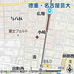 愛知県北名古屋市徳重小崎24周辺の地図