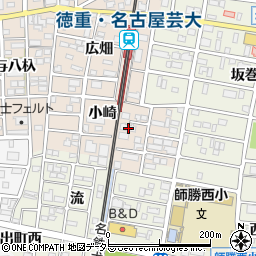 愛知県北名古屋市徳重小崎34周辺の地図