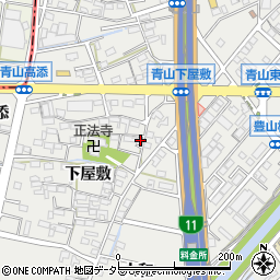 愛知県西春日井郡豊山町青山下屋敷周辺の地図