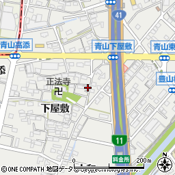 愛知県豊山町（西春日井郡）青山（下屋敷）周辺の地図