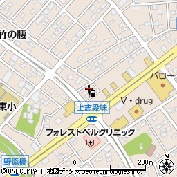 愛知県名古屋市守山区上志段味羽根周辺の地図