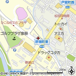 滋賀県彦根市野瀬町163周辺の地図