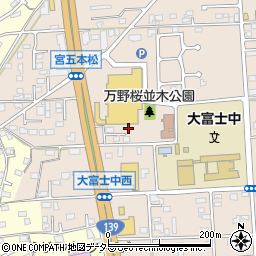 静岡県富士宮市万野原新田4133周辺の地図