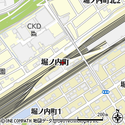 愛知県春日井市堀ノ内町周辺の地図