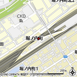 愛知県春日井市堀ノ内町周辺の地図