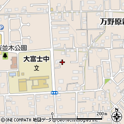 静岡県富士宮市万野原新田4113周辺の地図