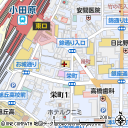 小田急ＯＸ　小田原店周辺の地図