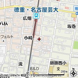愛知県北名古屋市徳重小崎33周辺の地図