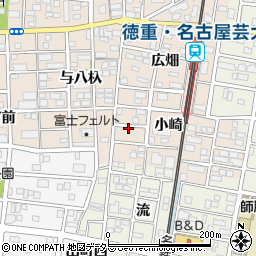 愛知県北名古屋市徳重小崎6周辺の地図