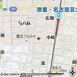 愛知県北名古屋市徳重小崎6周辺の地図