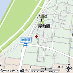愛知県稲沢市祖父江町拾町野周辺の地図