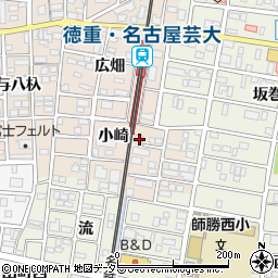 愛知県北名古屋市徳重小崎33-1周辺の地図