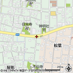 愛知県北名古屋市熊之庄朝場周辺の地図